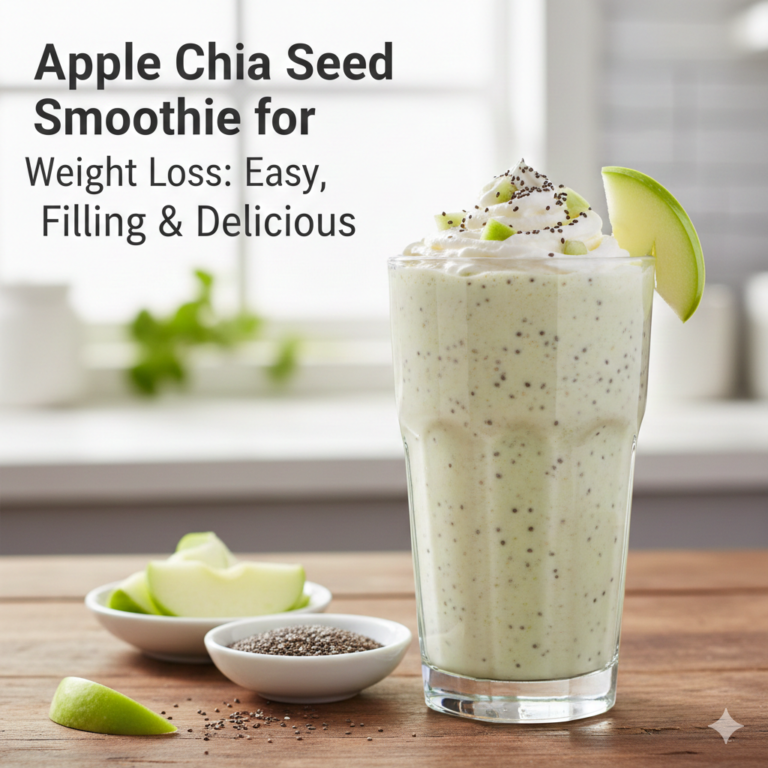 Apple Chia Seed Smoothie for Weight Loss: Easy, Filling & Delicious