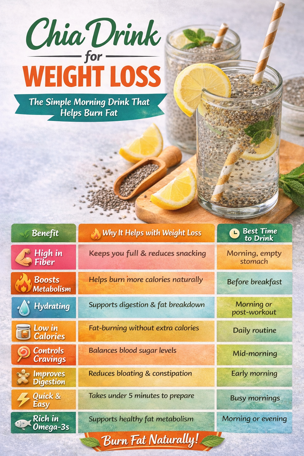Chia Drink for Weight Loss: The Simple Morning Drink That Helps Burn Fat