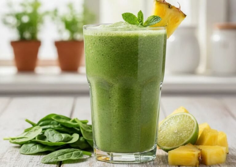 Spinach Pineapple Smoothie for Weight Loss