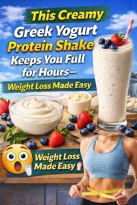 This Creamy Greek Yogurt Protein Shake Keeps You Full for Hours — Weight Loss Made Easy 😲🥤