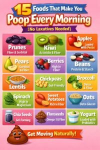 15 Foods That Make You Poop Every Morning (No Laxatives Needed)