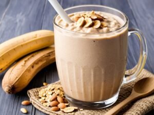 Oatmeal Peanut Butter Shake for Weight Loss