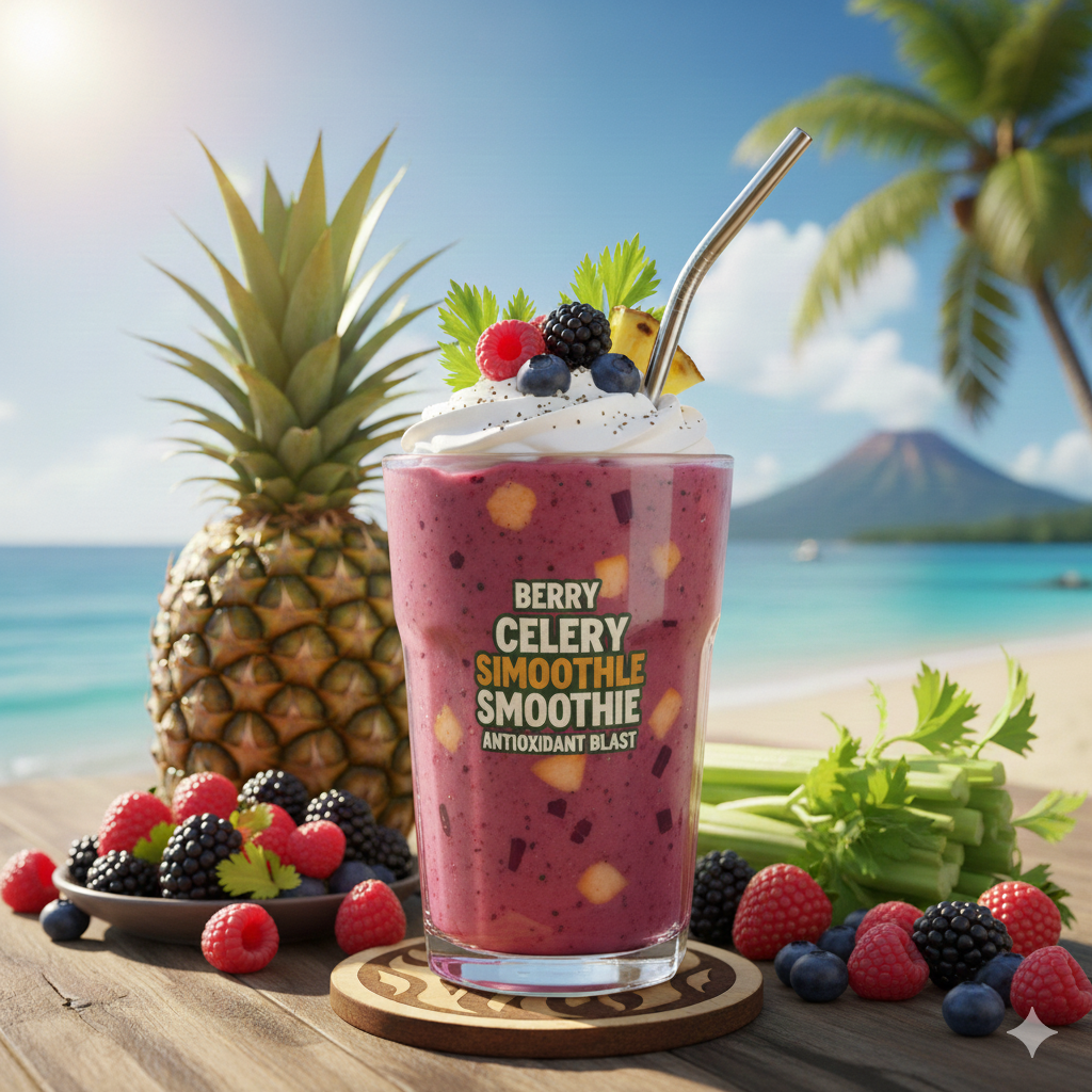Berry Celery Antioxidant Blast Smoothie