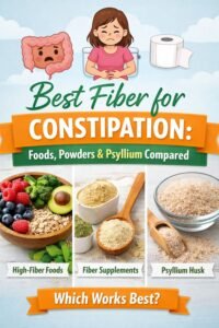 Best Fiber for Constipation Foods, Powders & Psyllium Compared