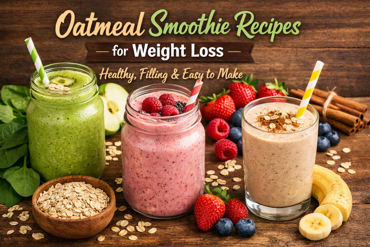 Create a blog post Oatmeal Smoothie Recipes for Weight Loss: Healthy, Filling & Easy to Make