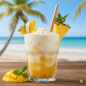 Pineapple and Mango Smoothie for Fat Burning and Weight Loss