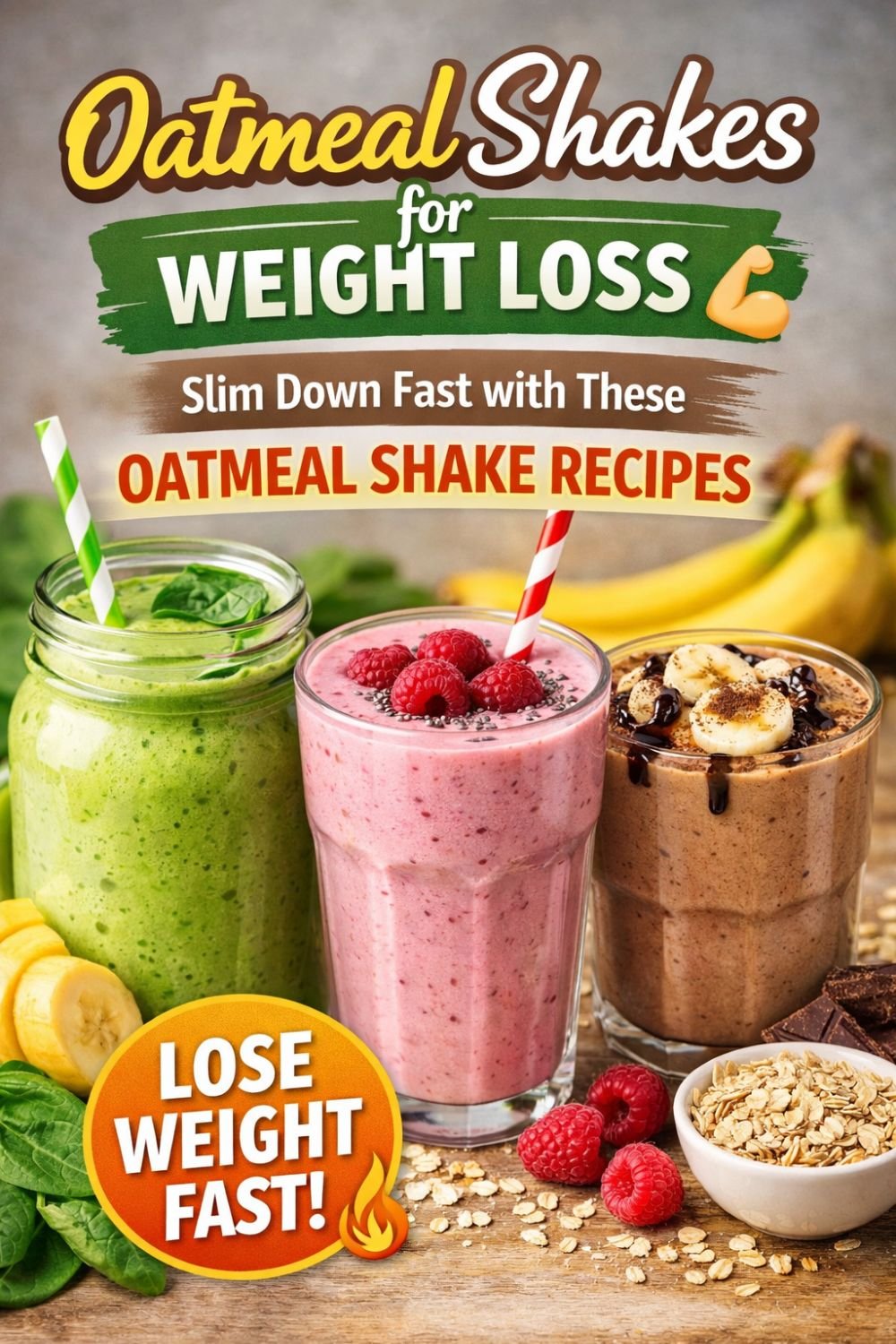 Oatmeal Shakes for Weight Loss Slim Down Fast with These Oatmeal Shake Recipes 💪