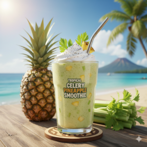 Tropical Celery Pineapple Smoothie