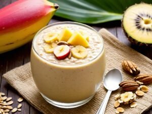 Tropical Oatmeal Smoothie Delight