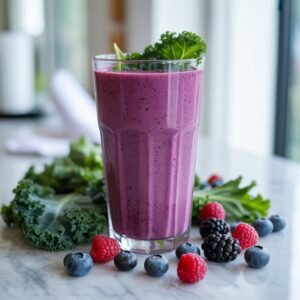 Berry Kale Shake for Weight Loss