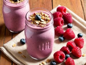 Berry Oatmeal Shake for Weight Loss