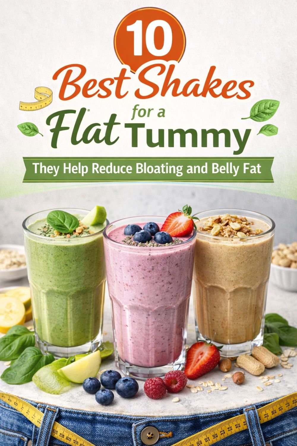 10 Best Shakes for a Flat Tummy: They Help Reduce Bloating and Belly Fat