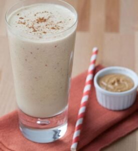 Apple Cinnamon Peanut Butter Smoothie for Weight Loss