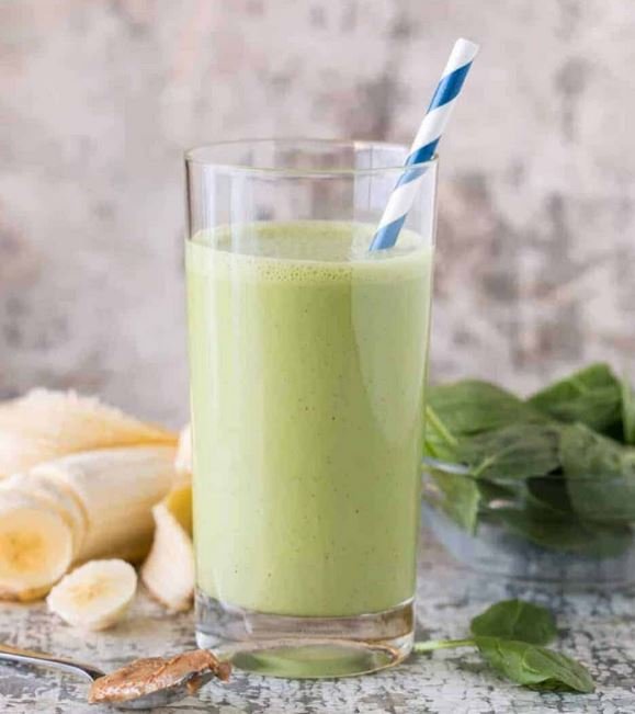 Banana Spinach Smothie for Weight Loss