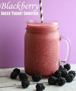 Blackberry Yogurt Smoothie for Constipation