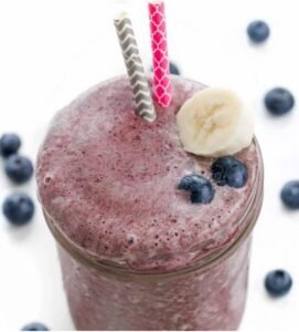 Blueberry Kale Protein Smoothie