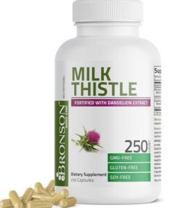 Bronson Milk Thistle Silymarin Marianum & Dandelion Extract Liver