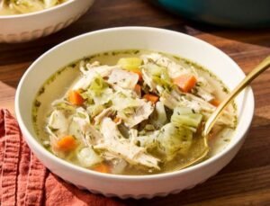 Cabbage Chicken Soup for Constipation