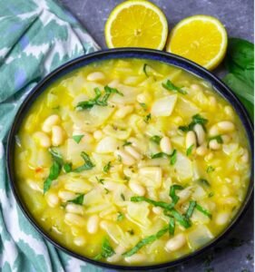 Cabbage and Bean Soup for Constipation