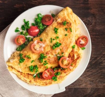 Cheesy Veggie Scramble