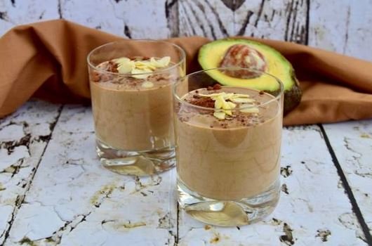 Chocolate Avocado Almond Milk Shake