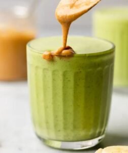 Green Peanut Butter Smoothie for Weight Loss