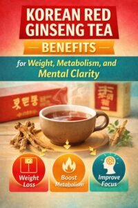 Korean Red Ginseng Tea Benefits for Weight, Metabolism, and Mental Clarity