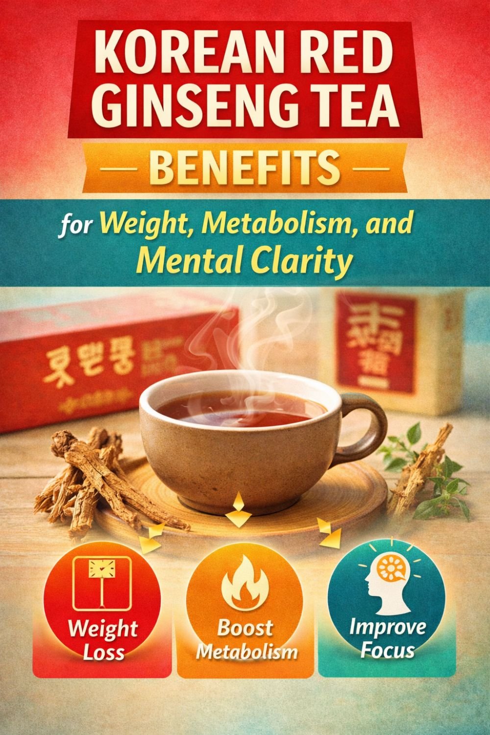 Korean Red Ginseng Tea Benefits for Weight, Metabolism, and Mental Clarity