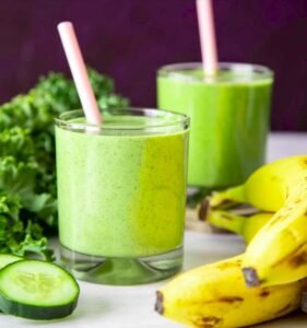 Peanut Butter Banana Kale Smoothie
