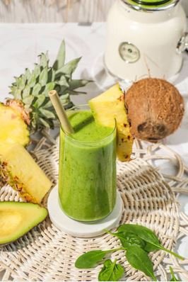 Spinach Pineapple Protein Smoothie