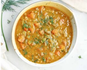 Split Pea Soup with Carrots for Constipation