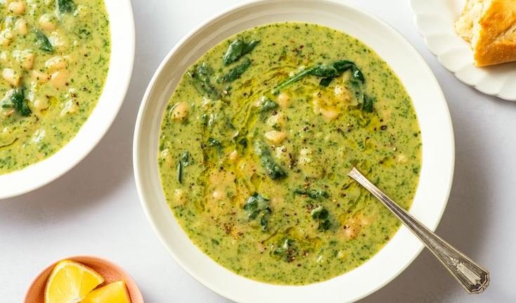 White Bean & Spinach Soup
