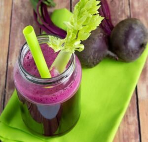 beet, apple, celery smoothie
