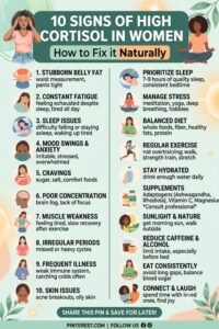 10 Signs of High Cortisol in Women How to Fix it Naturally