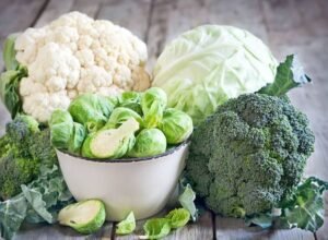 Broccoli, Cauliflower, and Cabbage