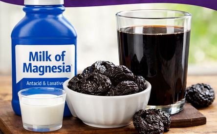 Milk of Magnesia and Prune Juice