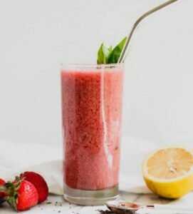 Strawberry Basil Smoothie