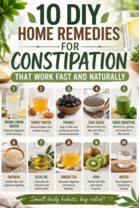 10 DIY Home Remedies for Constipation That Work Fast and Naturally