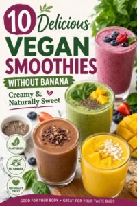 10 Delicious Vegan Smoothies Without Banana (Creamy & Naturally Sweet)(1)