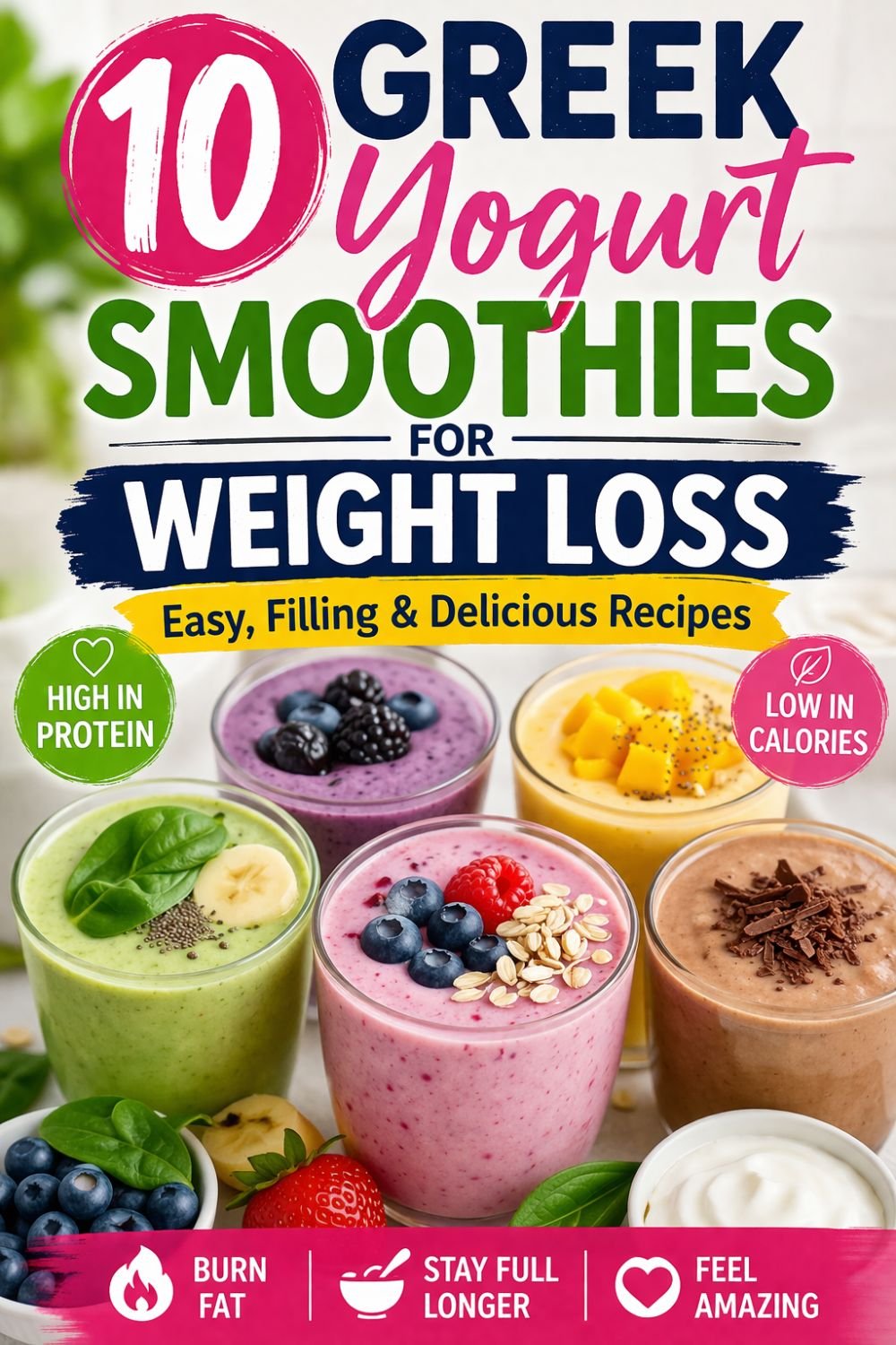 10 Greek Yogurt Smoothies for Weight Loss