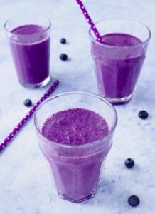 Blueberry Oat Cinnamon Smoothie