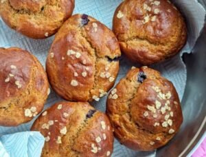 Flaxseed Banana Muffins