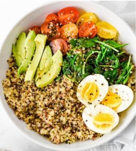 Quinoa Breakfast Bowl with Eggs