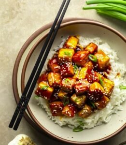 Sesame Glazed Tofu