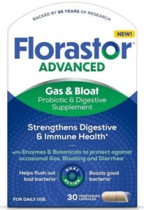 Florastor Advanced Gas and Bloat Probiotic
