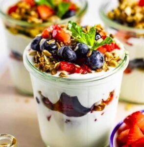 Greek Yogurt Parfait with Nuts and Seeds