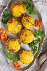 Turmeric Egg Muffins with Veggies