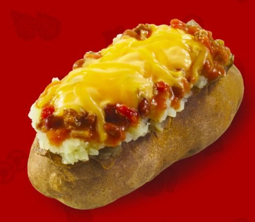 Wendy’s Baked Potato with Simple Toppings