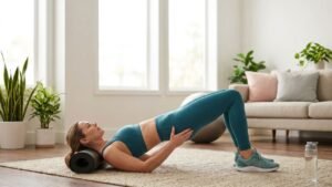 Glute Bridges for knee pain for women