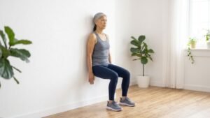 Partial Wall Sits for Knee Pain